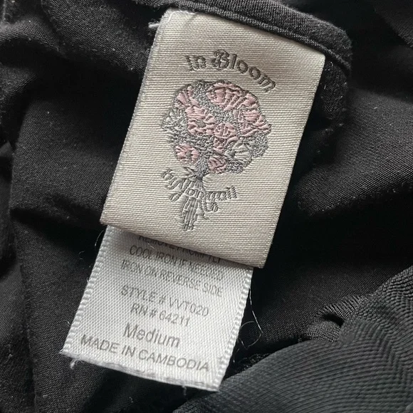 Y2K Black Velvet Babydoll Leopard Lace Maxi Slip Dress Medium Whimsigoth Goth - Picture 9 of 9